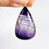 Purple Banded Fluorite teardrop pendant KPGJ3550 - Nature's Magick
