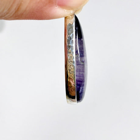 Purple Banded Fluorite teardrop pendant KPGJ3550 - Nature's Magick