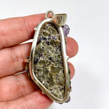 Purple Fluorite Raw Crystal Pendant PPGJ1287