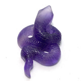 Purple Fluorite Snake with head up PFLS-01