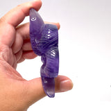 Purple Fluorite Snake with head up PFLS-01