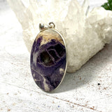 Purple Opalised Fluorite like Tiffany Stone oval pendant KPGJ3046 - Nature's Magick