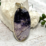 Purple Opalised Fluorite like Tiffany Stone oval pendant KPGJ3047 - Nature's Magick