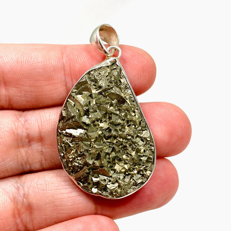 Pyrite Raw Freeform Pendant KPGJ4231 - Nature's Magick