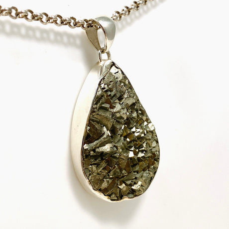 Pyrite Raw Freeform Pendant KPGJ4231 - Nature's Magick