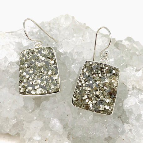 Pyrite Raw Trapezoid Earrings KEGJ1442 - Nature's Magick