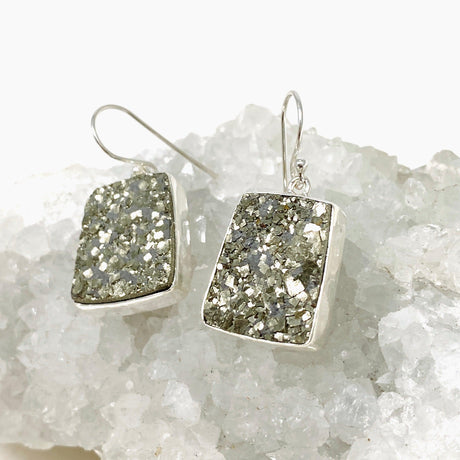 Pyrite Raw Trapezoid Earrings KEGJ1442 - Nature's Magick