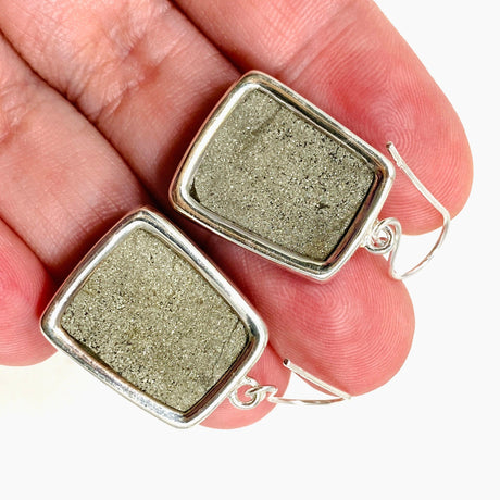 Pyrite Raw Trapezoid Earrings KEGJ1442 - Nature's Magick