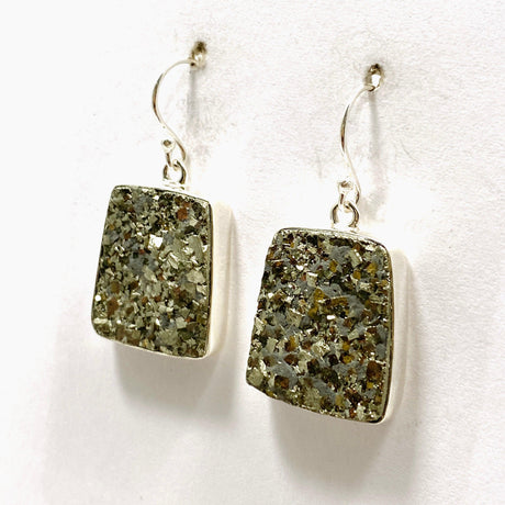 Pyrite Raw Trapezoid Earrings KEGJ1442 - Nature's Magick