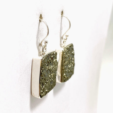 Pyrite Raw Trapezoid Earrings KEGJ1442 - Nature's Magick