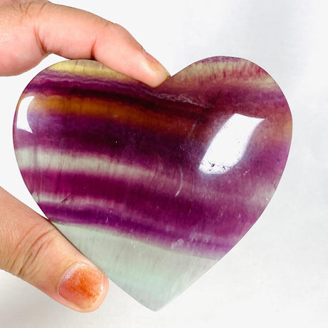 Rainbow Fluorite heart RFH-02 - Nature's Magick