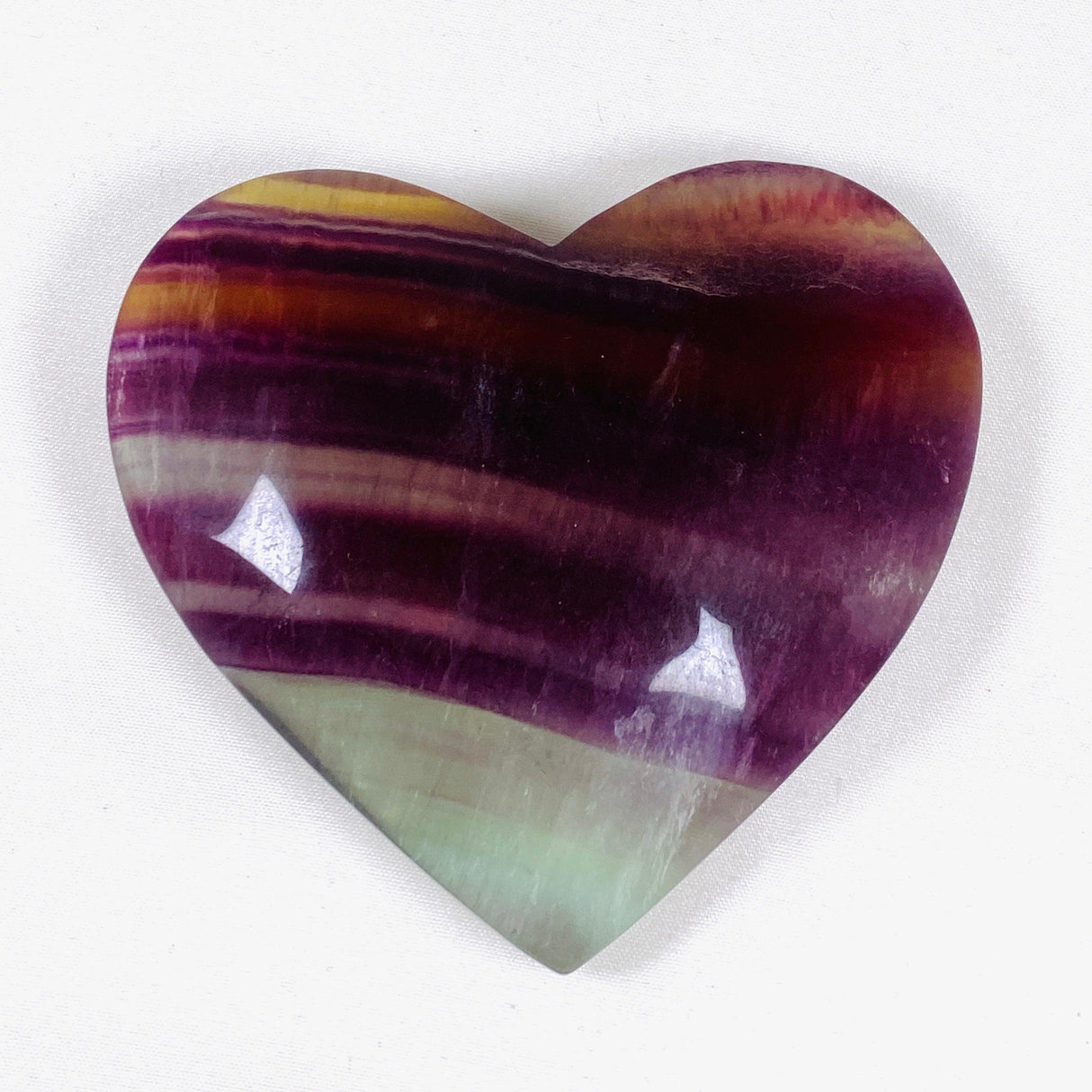 Rainbow Fluorite heart RFH-02 - Nature's Magick