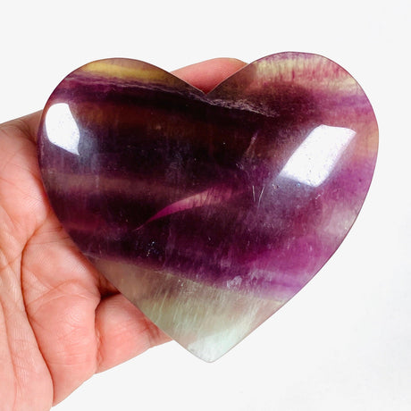 Rainbow Fluorite heart RFH-02 - Nature's Magick