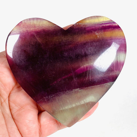 Rainbow Fluorite heart RFH-02 - Nature's Magick