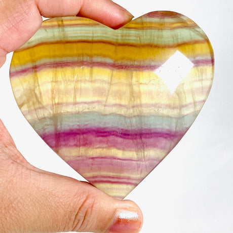 Rainbow Fluorite heart RFH-03 - Nature's Magick