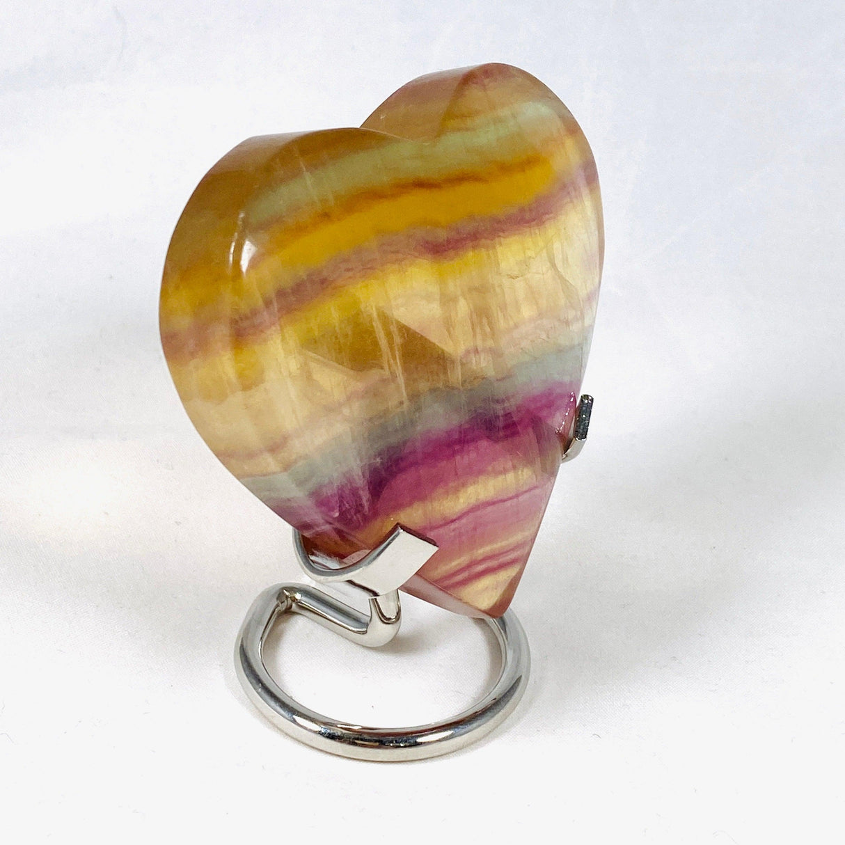 Rainbow Fluorite heart RFH-03 - Nature's Magick