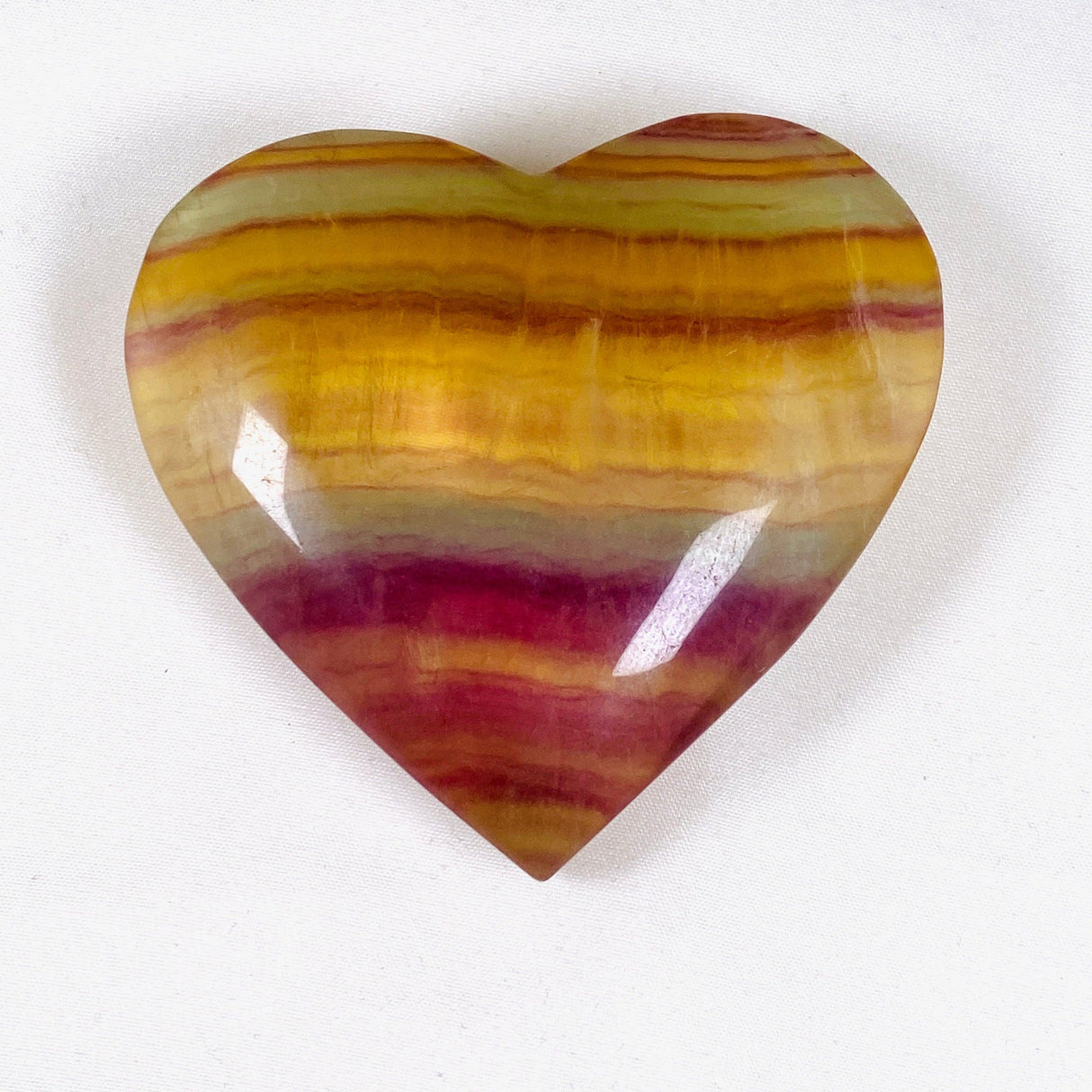 Rainbow Fluorite heart RFH-03 - Nature's Magick