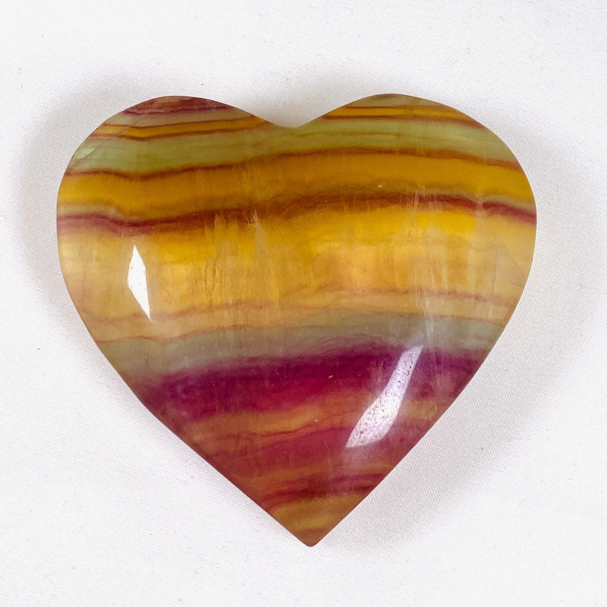 Rainbow Fluorite heart RFH-03 - Nature's Magick