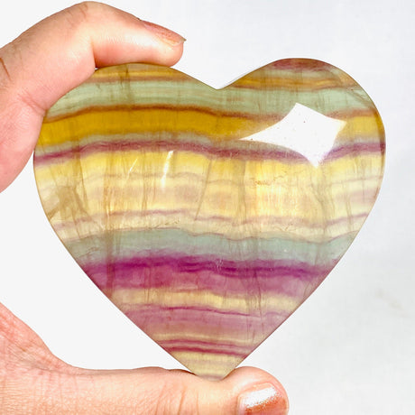 Rainbow Fluorite heart RFH-03 - Nature's Magick