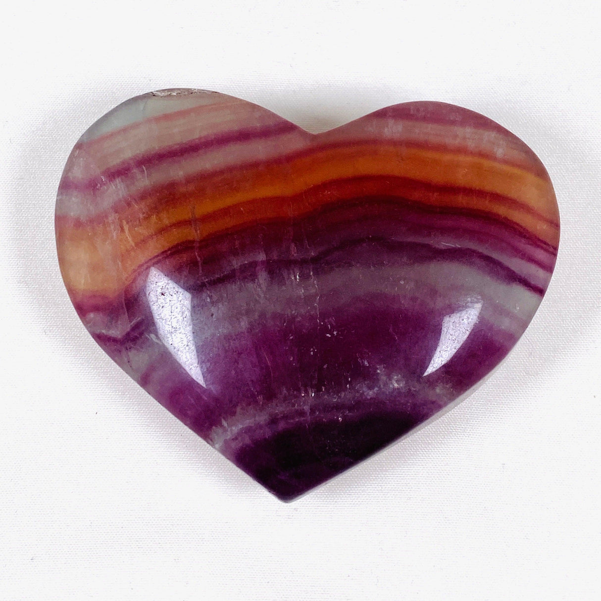Rainbow Fluorite heart RFH-07 - Nature's Magick
