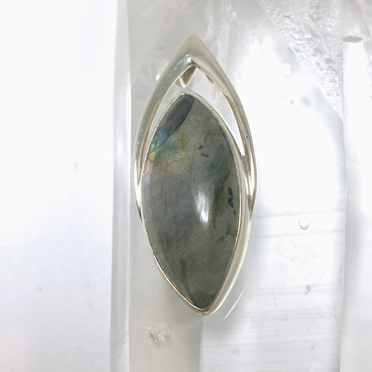 Rainbow Labradorite Marquise Pendant BTP-108