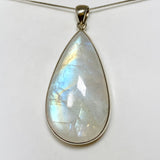 Rainbow Moonstone Teardrop Cabochon Pendant BTP-93