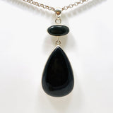 Rainbow Obsidian Double Stone Teardrop Pendant KPGJ3603 - Nature's Magick