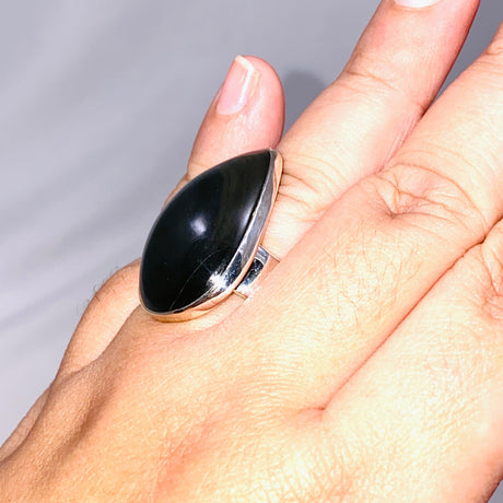 Rainbow Obsidian Freeform Ring Size 11 KRGJ2812 - Nature's Magick