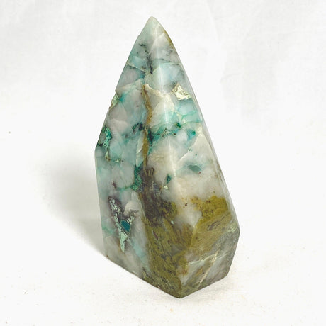 Rare Ajoite with Quartz and Other Minerals Polished Point CR3408 - Nature's Magick