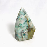 Rare Ajoite with Quartz and Other Minerals Polished Point CR3408 - Nature's Magick