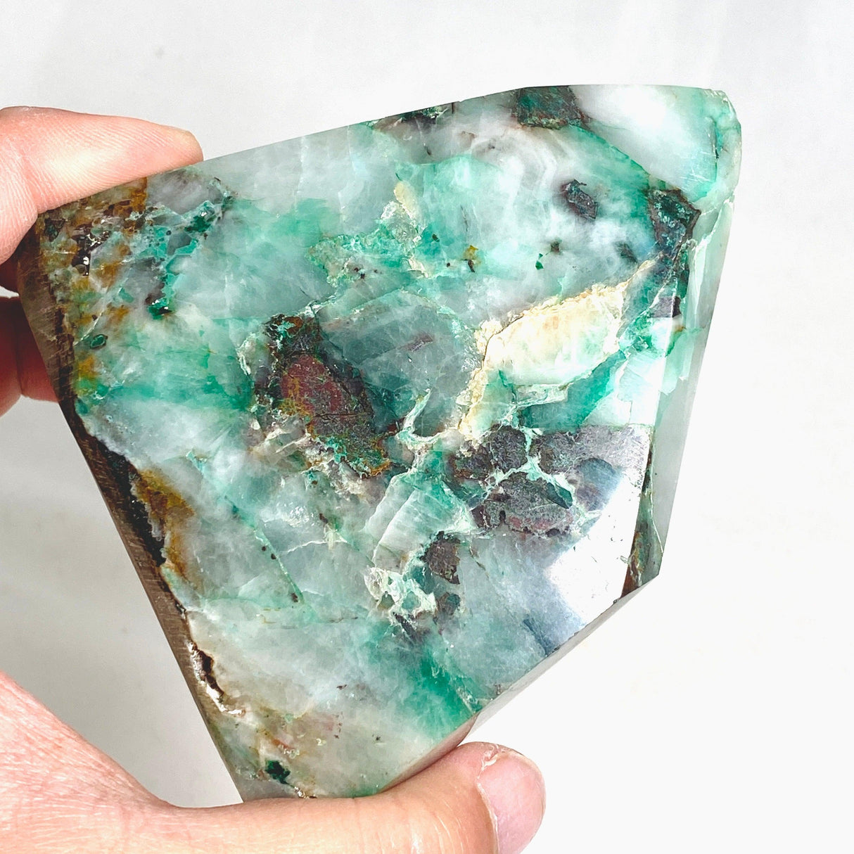 Rare Ajoite with Quartz and Other Minerals Polished Point CR3409 - Nature's Magick