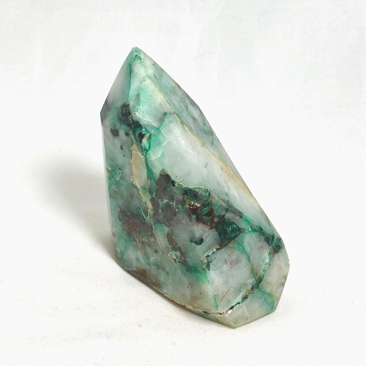 Rare Ajoite with Quartz and Other Minerals Polished Point CR3409 - Nature's Magick