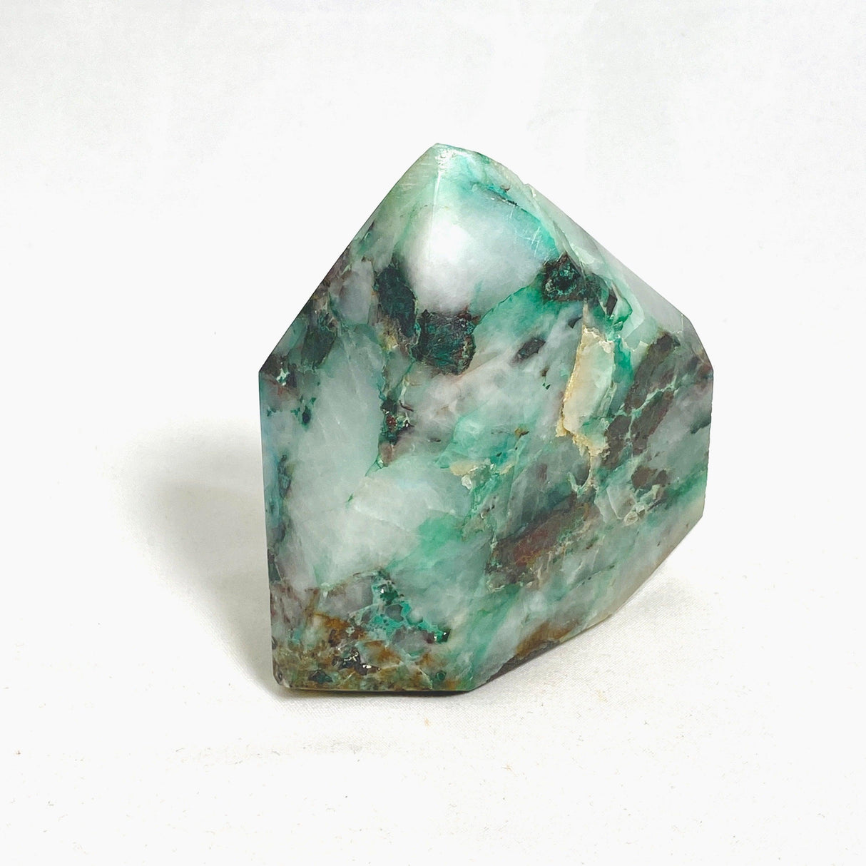 Rare Ajoite with Quartz and Other Minerals Polished Point CR3409 - Nature's Magick