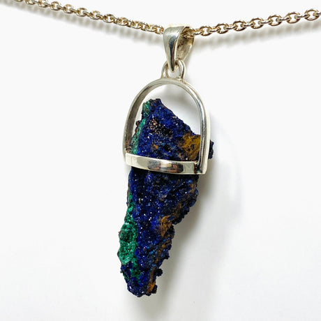 Raw Azurite and Malachite Pendant PPGJ775 - Nature's Magick