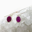 Raw Ruby Oval Earrings E2483 - Nature's Magick