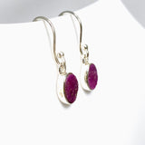 Raw Ruby Oval Earrings E2483 - Nature's Magick