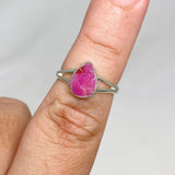 Raw Ruby Teardrop Ring R3935 - Nature's Magick