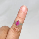 Raw Ruby Teardrop Ring R3935 - Nature's Magick