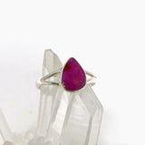 Raw Ruby Teardrop Ring R3935 - Nature's Magick
