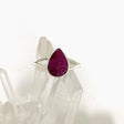 Raw Ruby Teardrop Ring R3935 - Nature's Magick