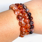 Red Hematoid "Fire Quartz" bracelet - Nature's Magick