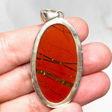 Red Jasper Oval Pendant KPGJ4442 - Nature's Magick