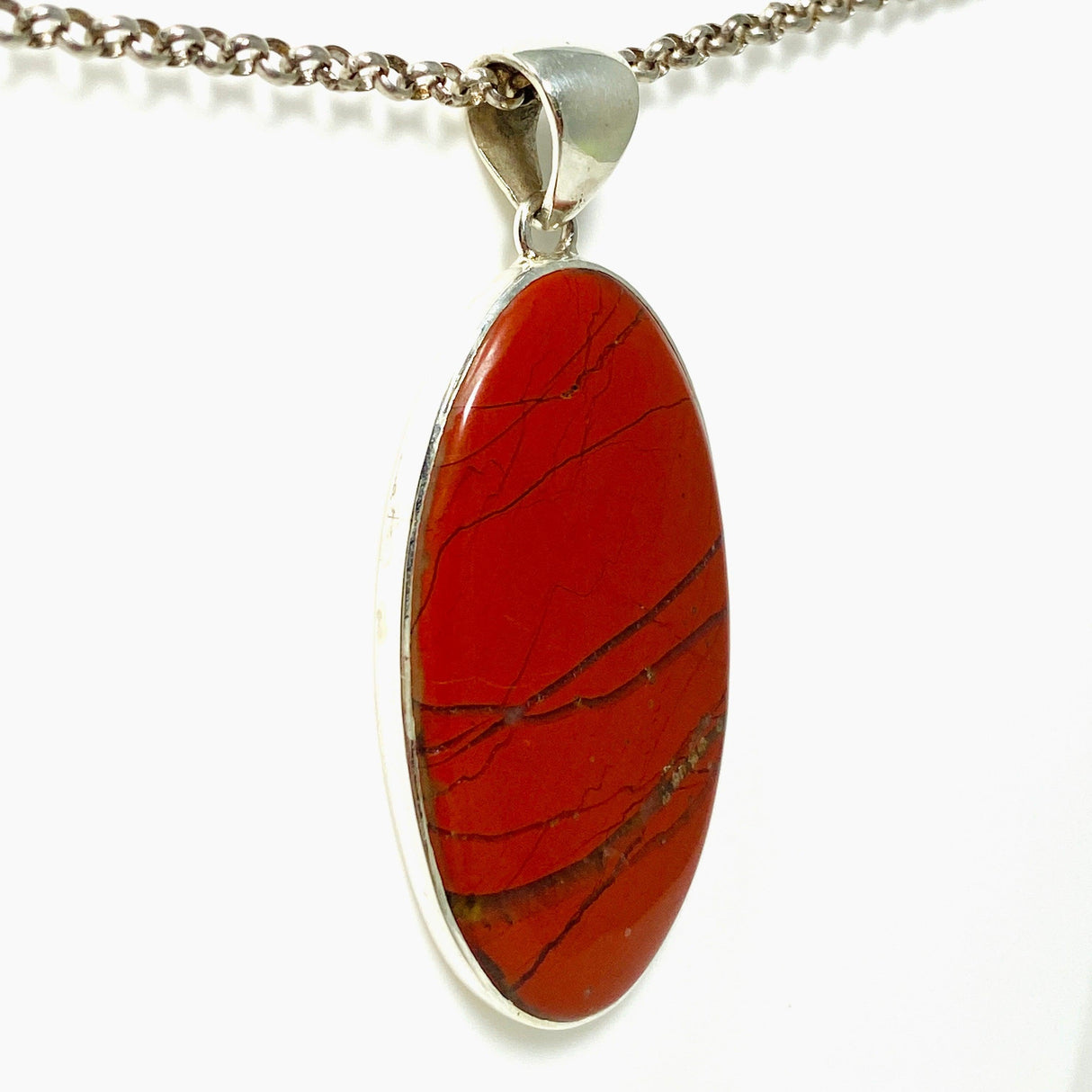 Red Jasper Oval Pendant KPGJ4442 - Nature's Magick