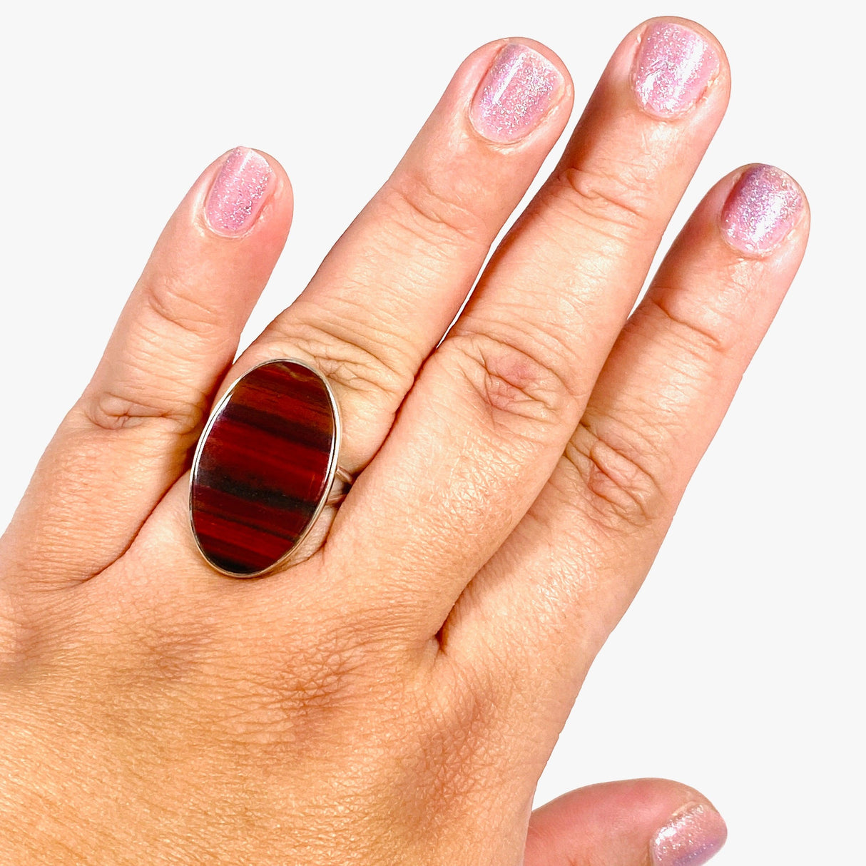 Red Jasper Oval Ring Size 11 KRGJ3086 - Nature's Magick