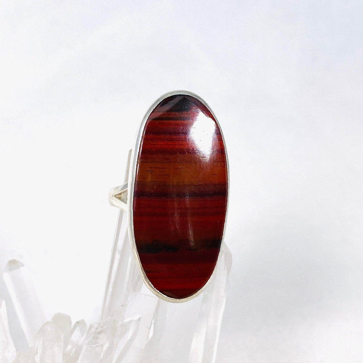 Red Jasper Oval Ring Size 7 KRGJ3085 - Nature's Magick