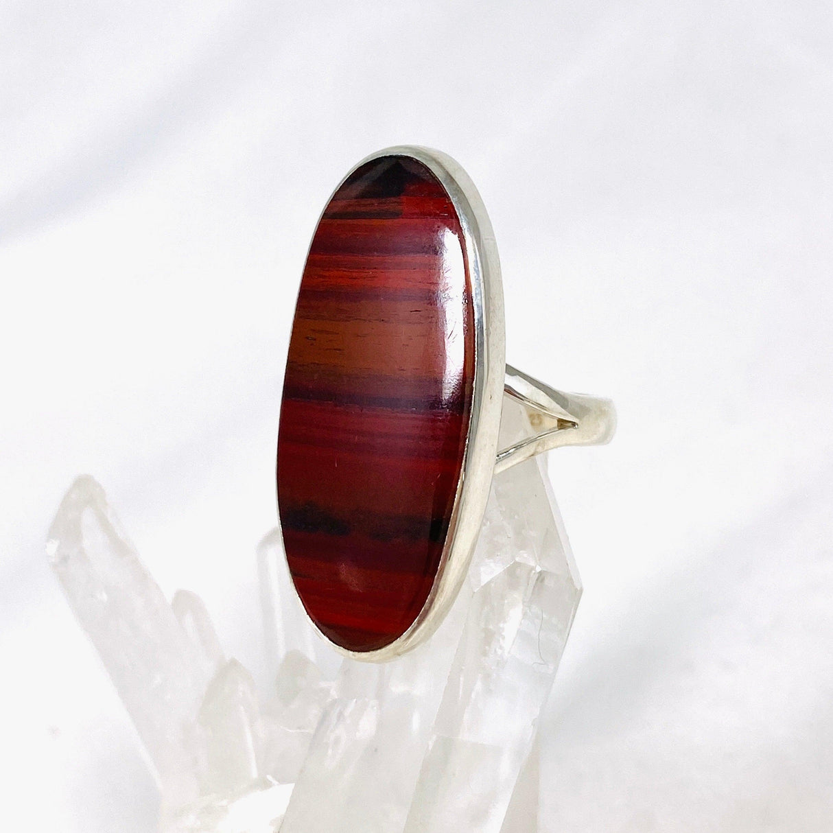 Red Jasper Oval Ring Size 7 KRGJ3085 - Nature's Magick