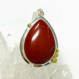 Red Jasper Teardrop Pendant in a Decorative Setting KPGJ4445 - Nature's Magick