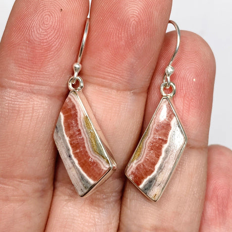 Rhodochrosite Freeform Earrings KEGJ1462 - Nature's Magick