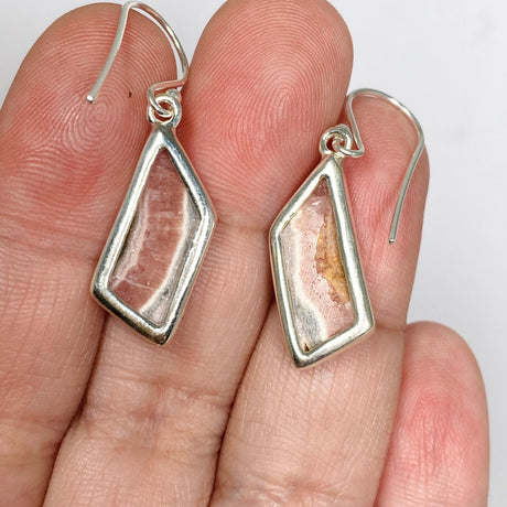 Rhodochrosite Freeform Earrings KEGJ1462 - Nature's Magick