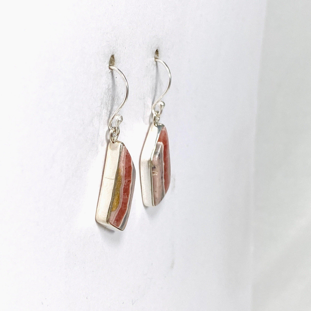 Rhodochrosite Freeform Earrings KEGJ1462 - Nature's Magick